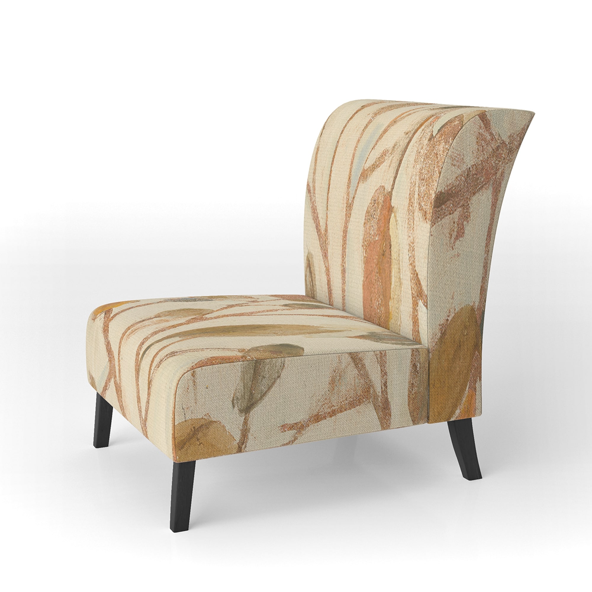 Designart "Copper Branches Composition" Upholstered Lake - Picture 11 of 15