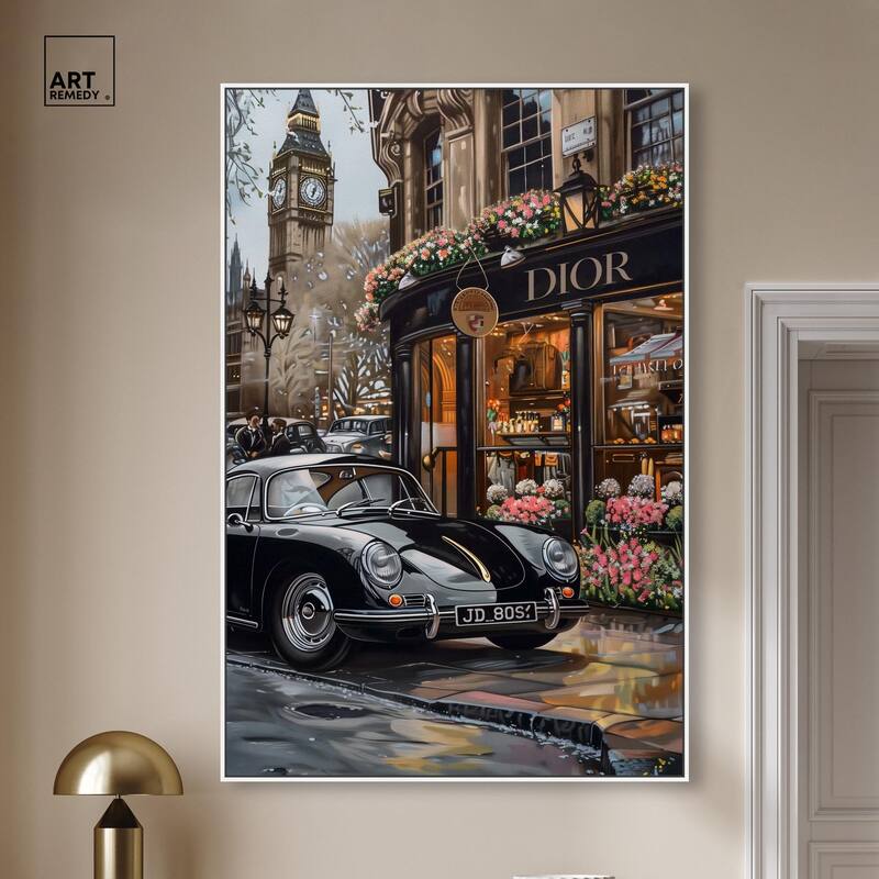 A View of London from the Car Canvas by Art Remedy