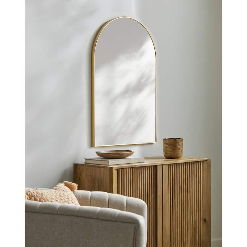 Livabliss Maayan Modern Aluminum Mirror - Gold