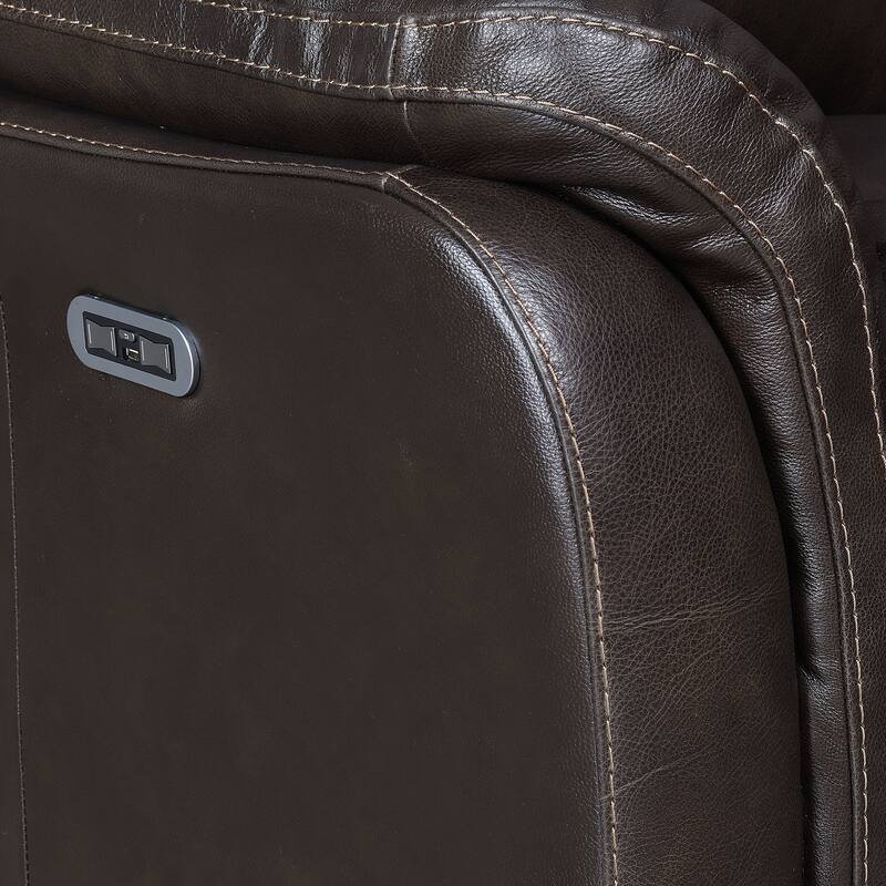 Steve Silver Ferndale Power Reclining Top Grain Leather Sofa