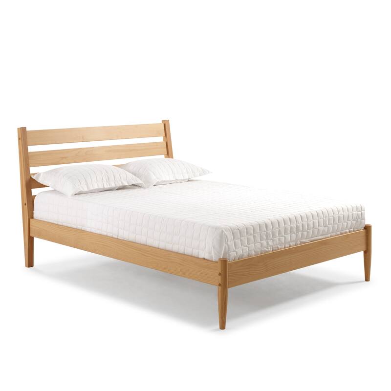 Mid-Century Modern Platform Bed - Queen Size