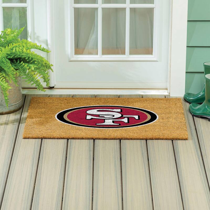 San Francisco 49ers Full Color Indoor/Outdoor Coir Mat - 36" x 24"