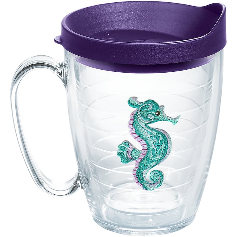 Tervis Tropical Animals Made in USA Double Walled Insulated Travel Tumbler, Seahorse - 16oz Mug - 16oz Mug
