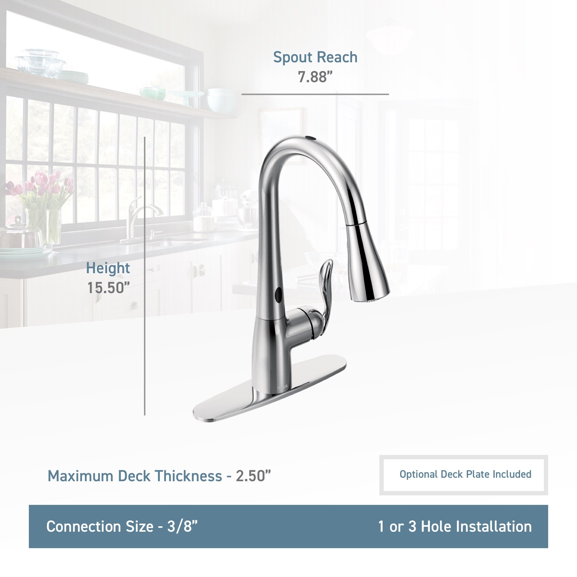 Touchless Kitchen Faucets With Pull Down Spay Head Brushed Nickel