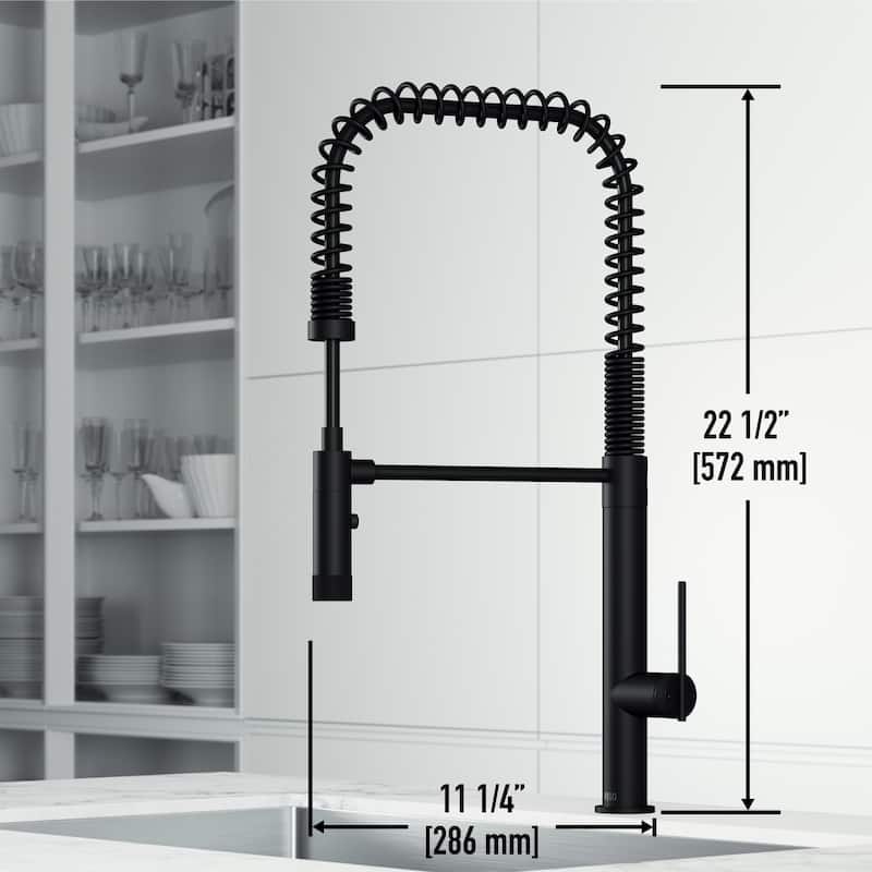 VIGO Sterling 23" H Single Handle Pull-Down Sprayer Kitchen Faucet