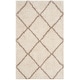 preview thumbnail 20 of 161, SAFAVIEH Hudson Shag Estella Diamond Trellis 2-inch Thick Rug 3' x 5' - Ivory/Beige