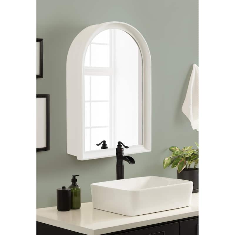 DesignOvation Herenshaw Arch Mirror Vanity Cabinet - 20x6x30