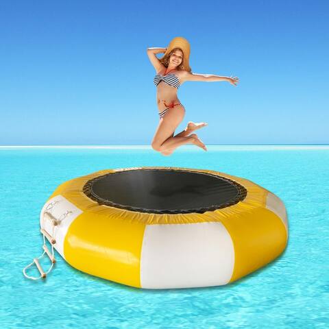 6.5Ft/10Ft Inflatable Trampoline B-ounce Swim Platform For Sports