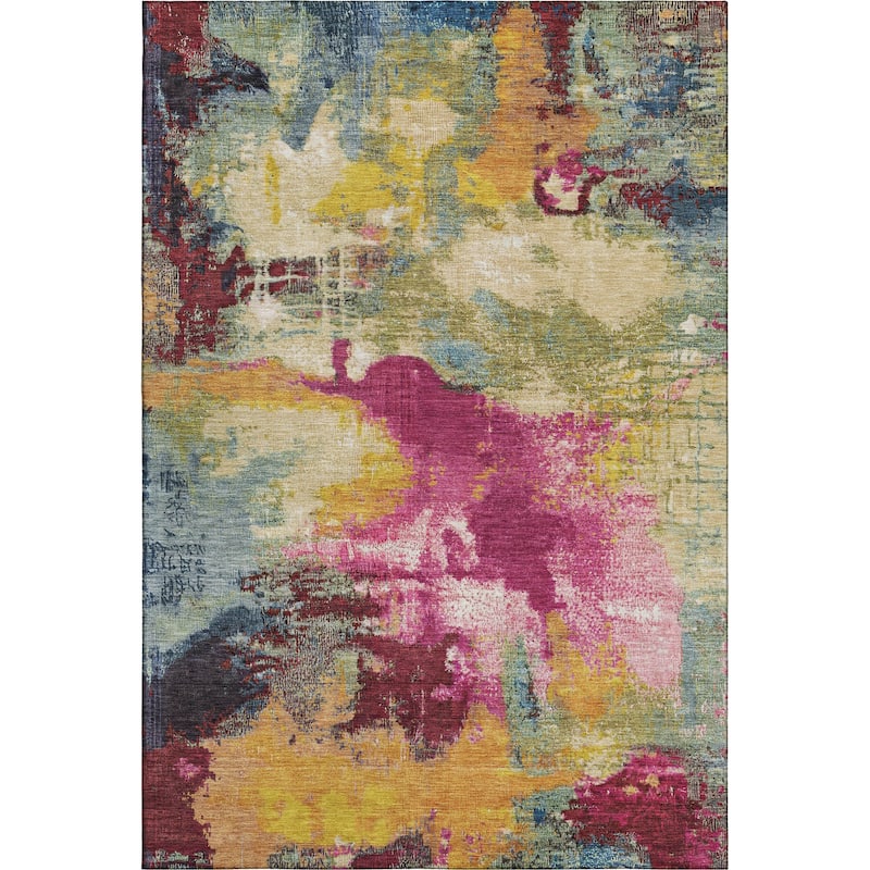 Premium Washable Super Soft Abstract Brushstrokes Mayfield Rug
