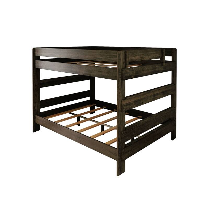 Max and Lily 3 Piece Set - Farmhouse Queen over Queen Bunk Bed with Mattresses