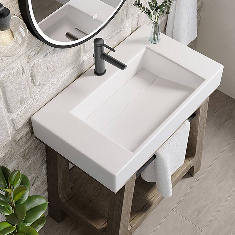 James Martin Vanities 165-V31.5-GW Auburn 31-1/2" Rectangular Hardwood