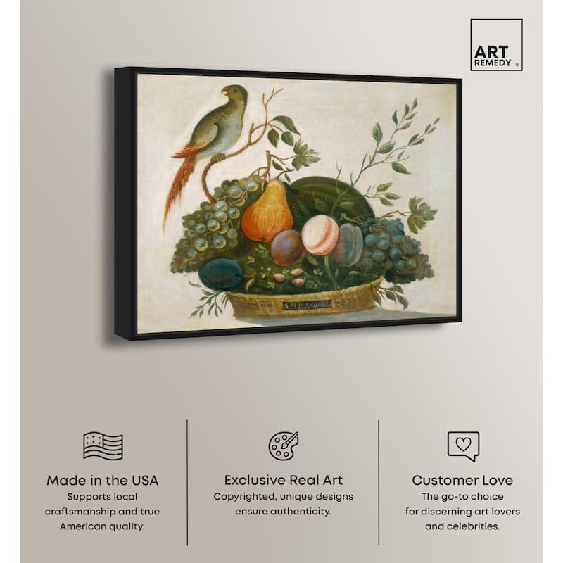 Randall Fruit with Parrot 1777 Canvas by Art Remedy
