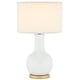 preview thumbnail 4 of 3, SAFAVIEH Lighting 27-inch Louvre White Table Lamp - 15"x15"x27.5"