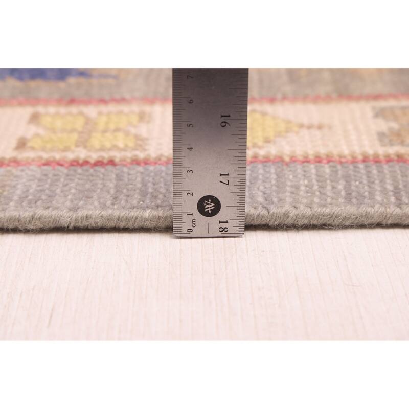 ECARPETGALLERY Hand-knotted Modern Oushak Grey Wool Rug - 7'9 x 10'1