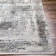 preview thumbnail 3 of 10, Cabote Abstract Border Viscose Blend Area Rug