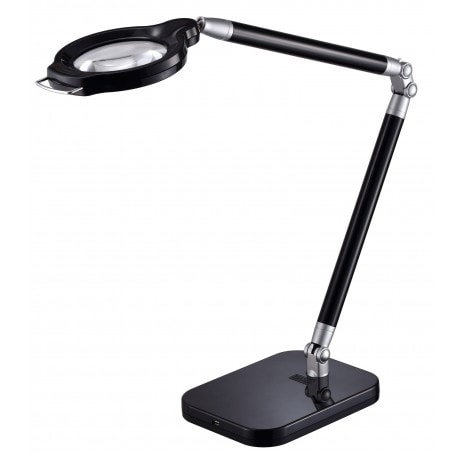 Bostitch 10-in Adjustable Magnifying White Desk Lamp with Plastic