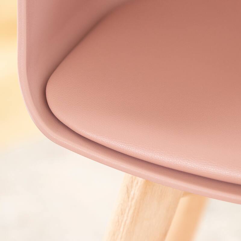 Flam Set of 2 Dinning Chair with Beech Wood Legs