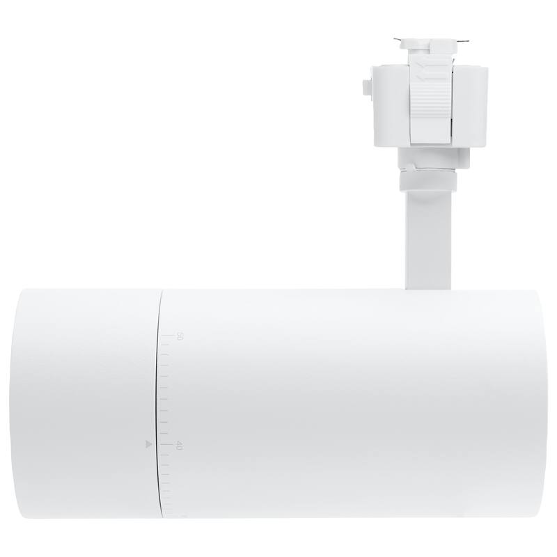 30W LED Track Head J-Style 20 to 50 Degree Adjustable Beam Spread CCT Selectable Matte White - Matte White