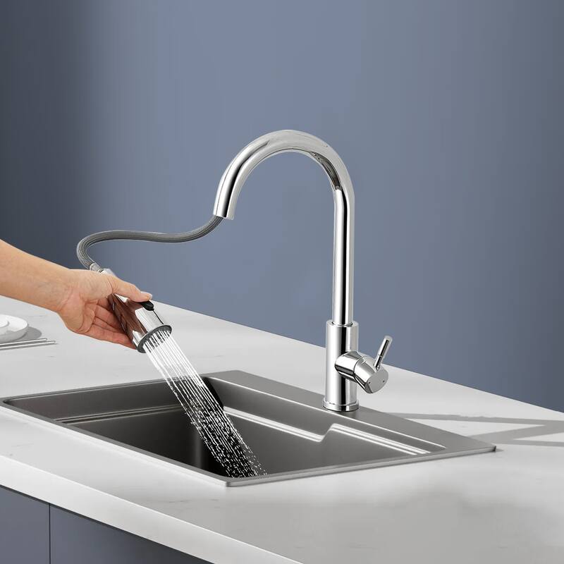 Topcraft Stainless Steel Pull Down kitchen Sink Faucet