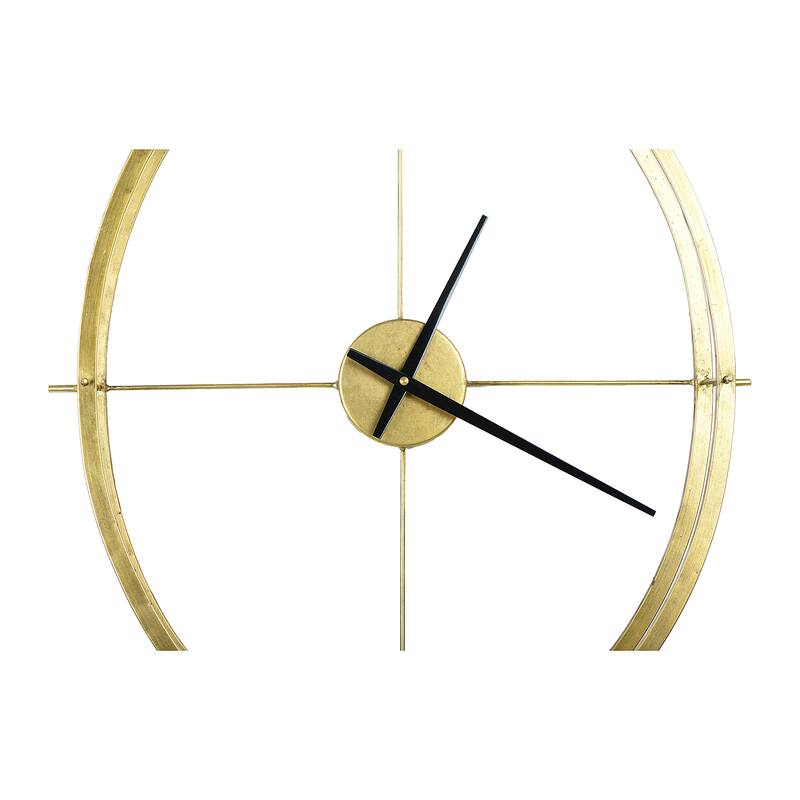 Oval Metal Wall Clock