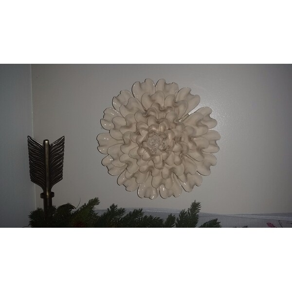 Top Product Reviews For Isabella Large Ceramic Flower Wall Decor