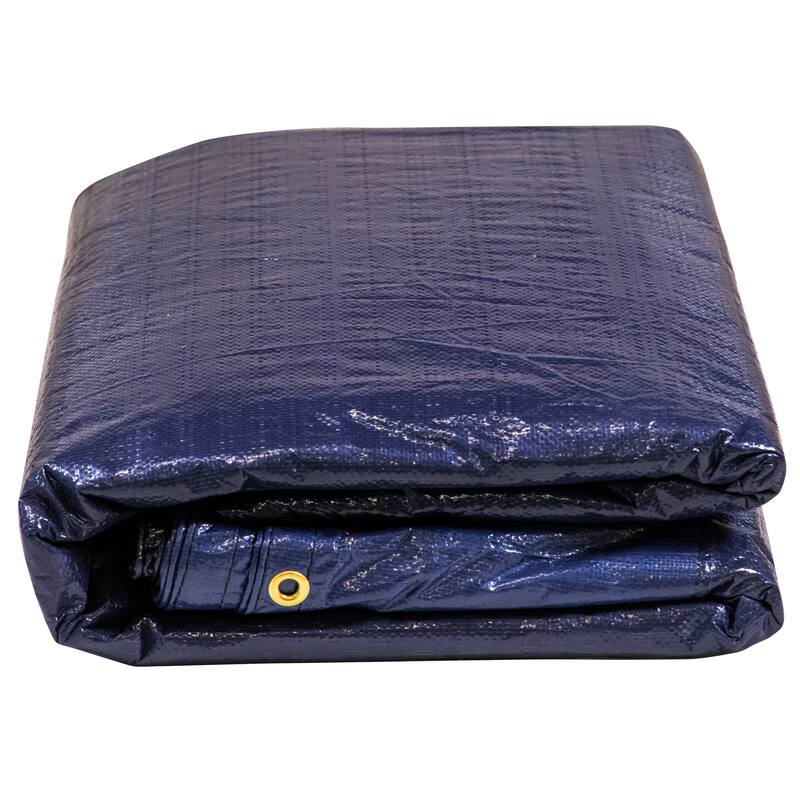 ColourTreeUSA Premium Oval Winter Pool Cover Above Ground with 4 ft. Overlap - 140 GSM