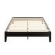 preview thumbnail 32 of 55, Grand Solid Wood 12-inch Platform Bed Frame by Crown Comfort