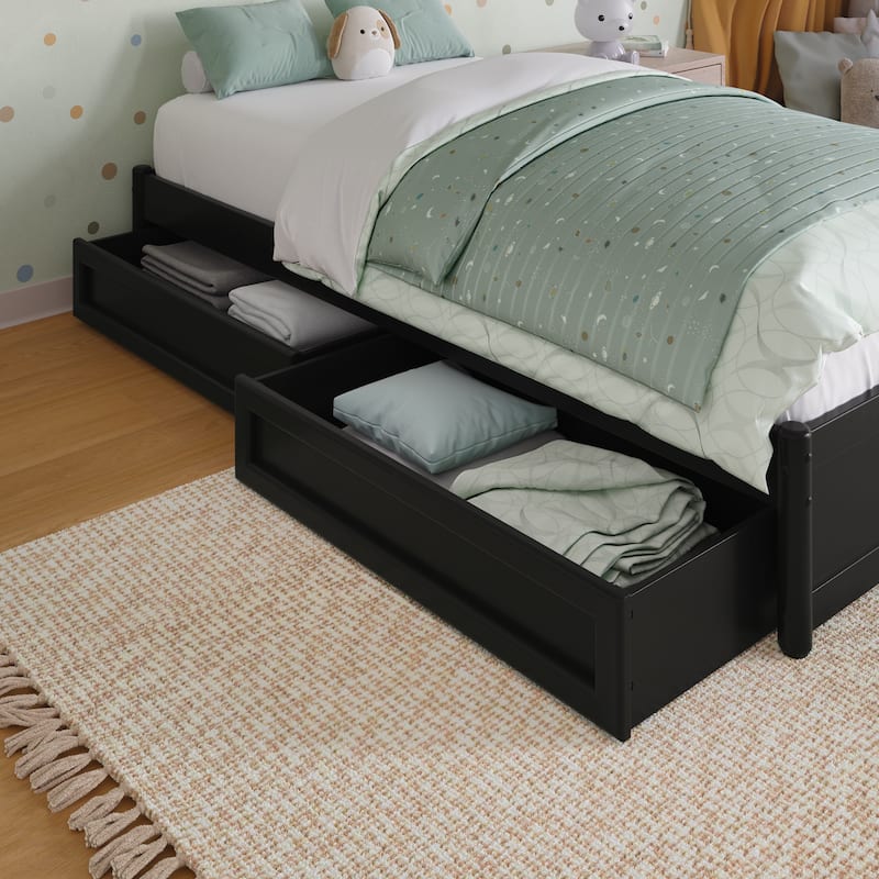 Barcelona Panel Platform Bed with Storage Drawers