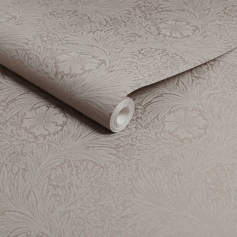 William Morris Marigold Fibrous Neutral Wallpaper