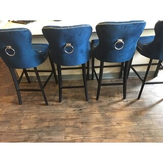 Shop Abbyson Versailles 30-inch Navy Blue Tufted Bar Stool ... (320 x 320 Pixel)