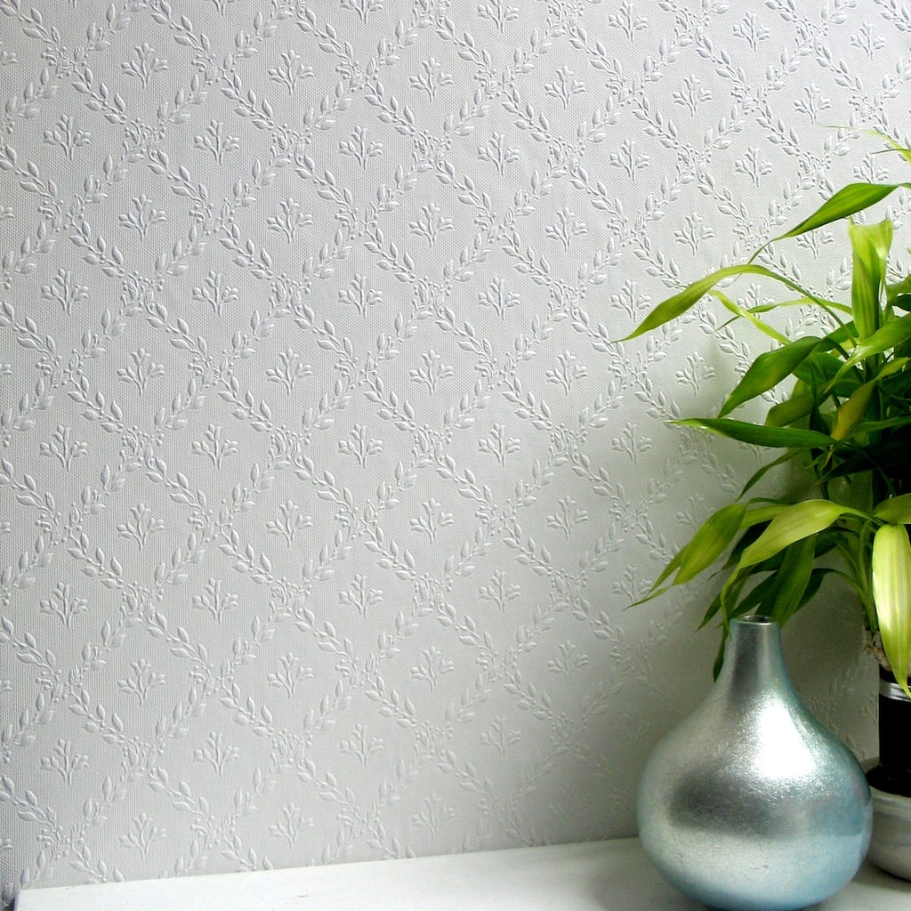 Geometric Colusa Hamnett Paintable Anaglytpa 33' L X 20.5 W Original Wallpaper