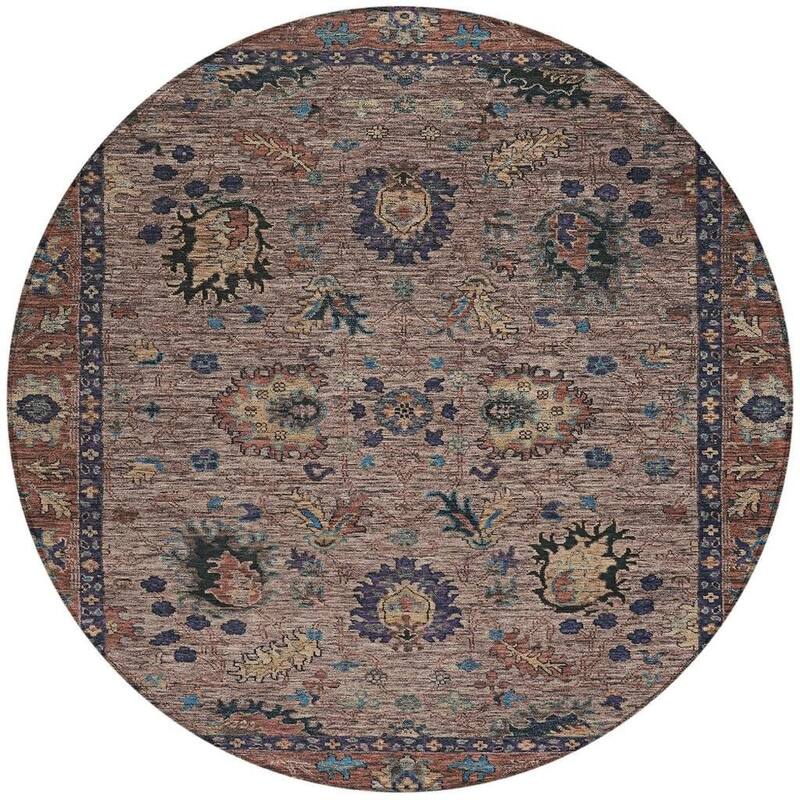 HomeRoots Floral Traditional Rectangle Outdoor Rug