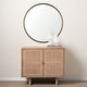 preview thumbnail 23 of 26, Mercana Piper Metal Frame Large Round Mirror