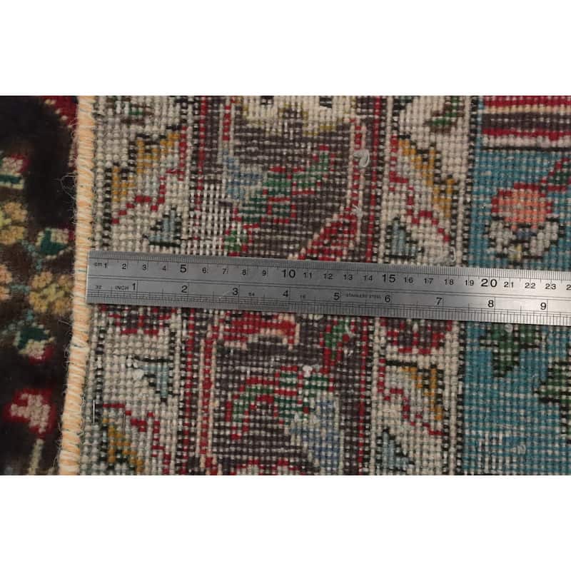 Hand Knotted Oriental 100% Wool Carpet Traditional Floral Red Tabriz Area Rug - 5' 11'' X 4' 6''