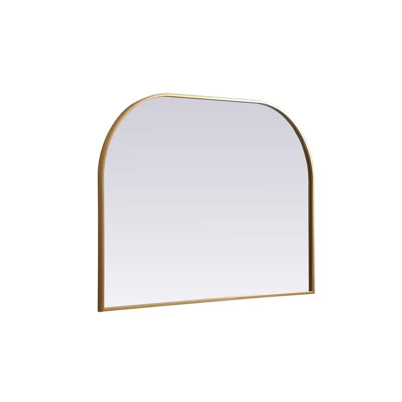 Indigo Home Metal Frame Arch Mirror 42x30 Inch