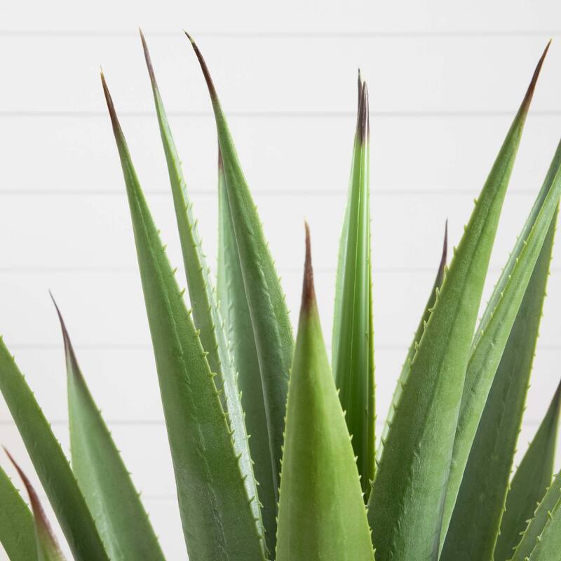 Agave Artificial Plant in Nursery Planter - 28" - Green