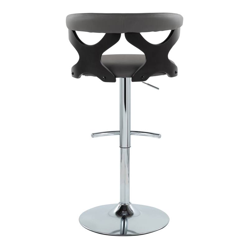 Carson Carrington Viby Adjustable Bar Stool with Rounded T Footrest (Set of 2)