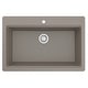 preview thumbnail 5 of 52, Karran Top Mount 33 in. Large Single Bowl Quartz Workstation Kitchen Sink