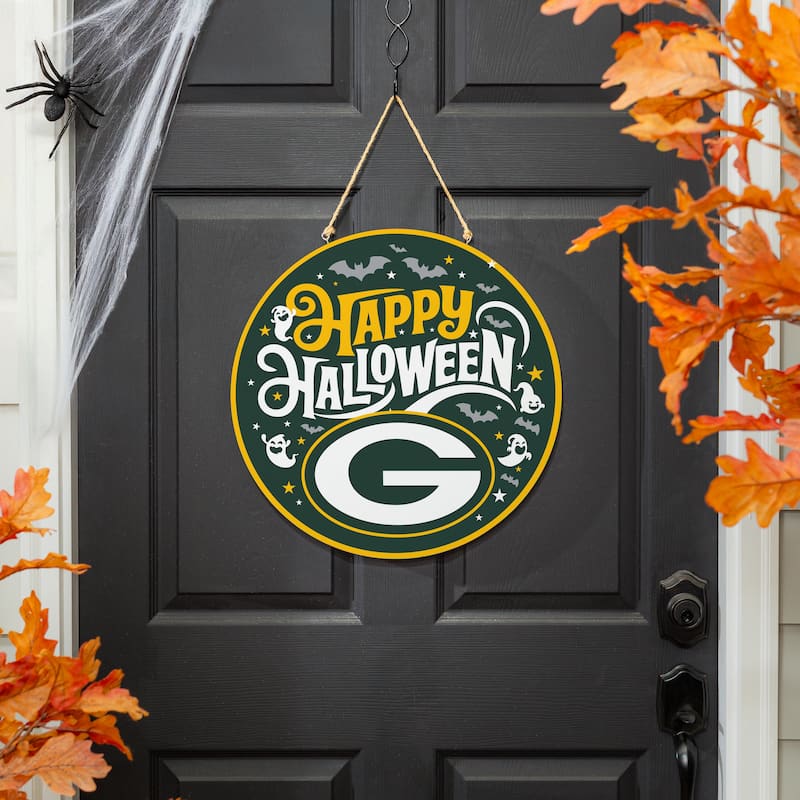 Green Bay Packers 18" x 18" Halloween Door Décor Wall Sign