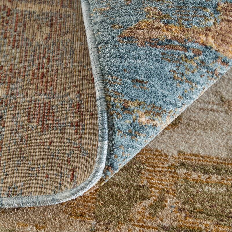 Grand Bazaar Stirling Machine Made Abstract Modern Area Rug