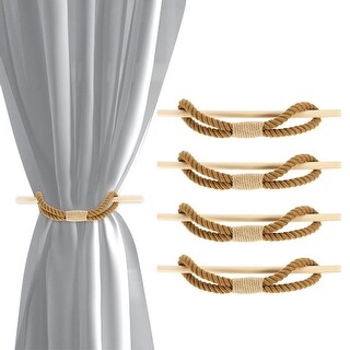 Curtain Tiebacks, Cotton Rope Curtain Drapes Holdbacks Hand-Woven ...