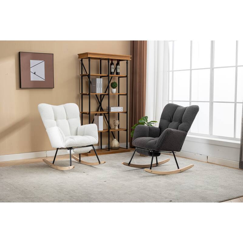 Teddy Rocking Chair with Adjustable Footrest