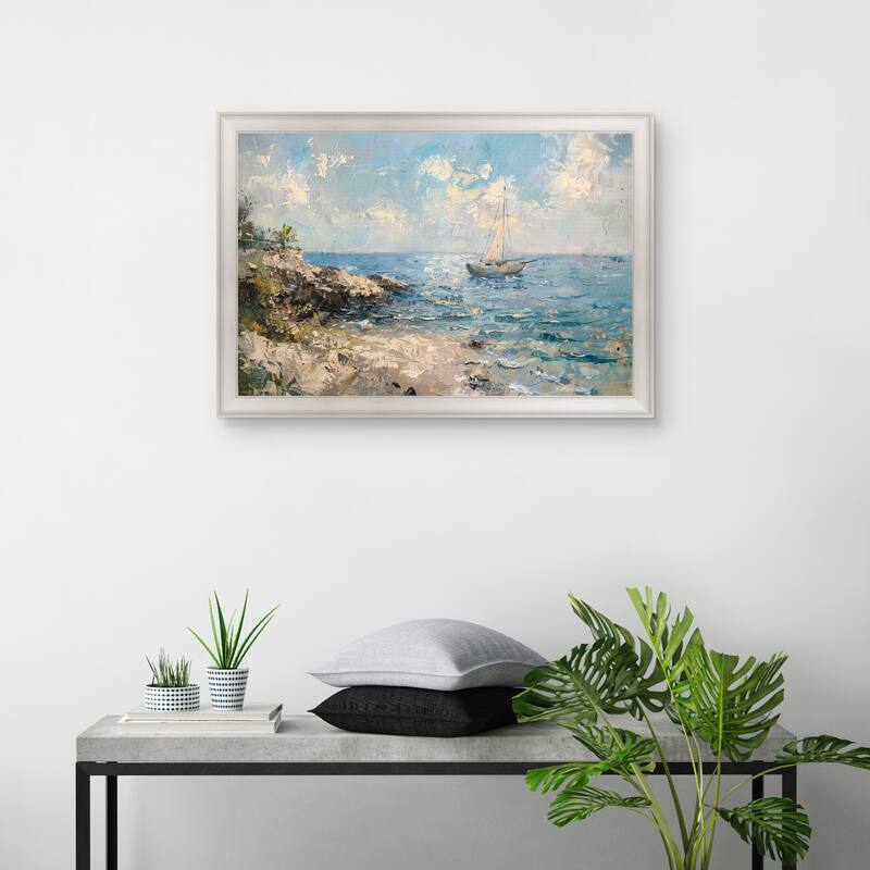 Masterpiece Art Gallery| Ahoy by Petals Prints Design - Framed Canvas Art Print
