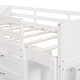 preview thumbnail 16 of 58, Versatility Low Twin Size Wooden Kids Bed Loft Bed with Cabinets,Shelves,Storage Drawers,Guardrails and Slide