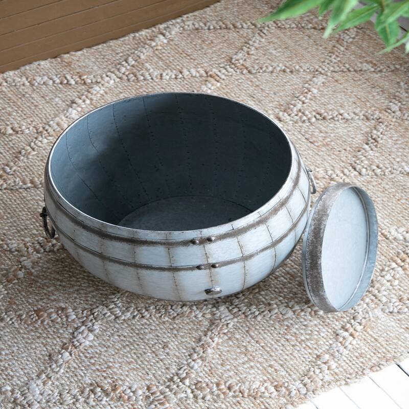 22.5x22.5x26" Drum Side Table