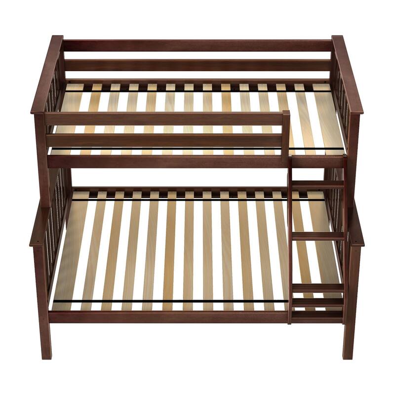 Now Furniture Twin Over Full Bunk Bed with Angled Ladder