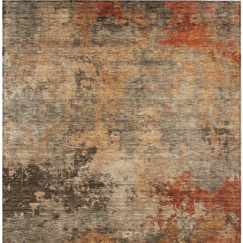 HomeRoots Abstract Transitional Rectangle Outdoor Rug