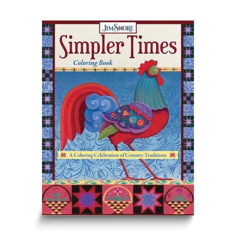 Curata Jim Shore Simpler Times Coloring Book
