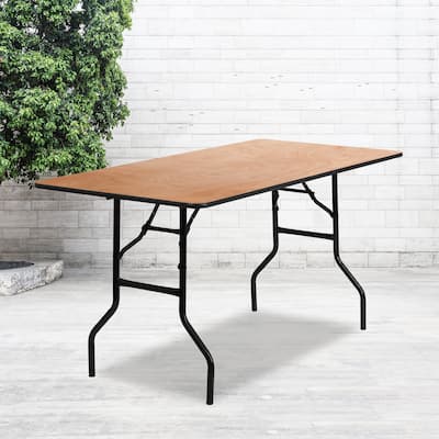 Natural Wood Folding Table