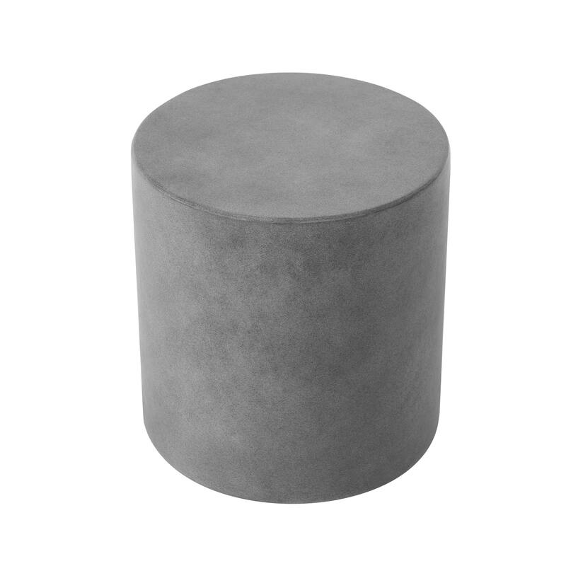 Christopher Knight Home - 15.75" Outdoor Contemporary Lightweight Concrete Side Table with Cylindrical Design